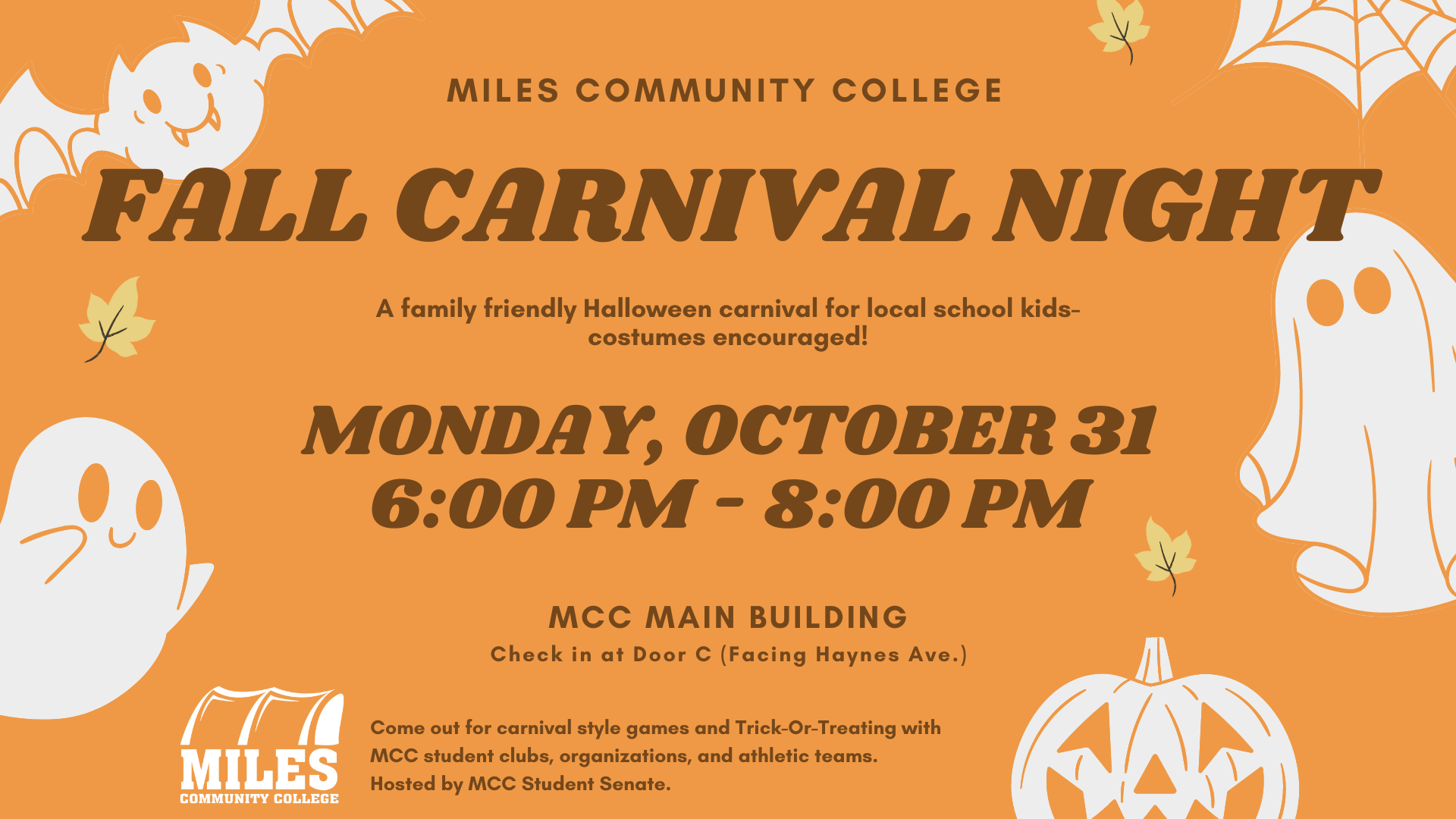 Graphic of Fall Carnival Night (Event details)