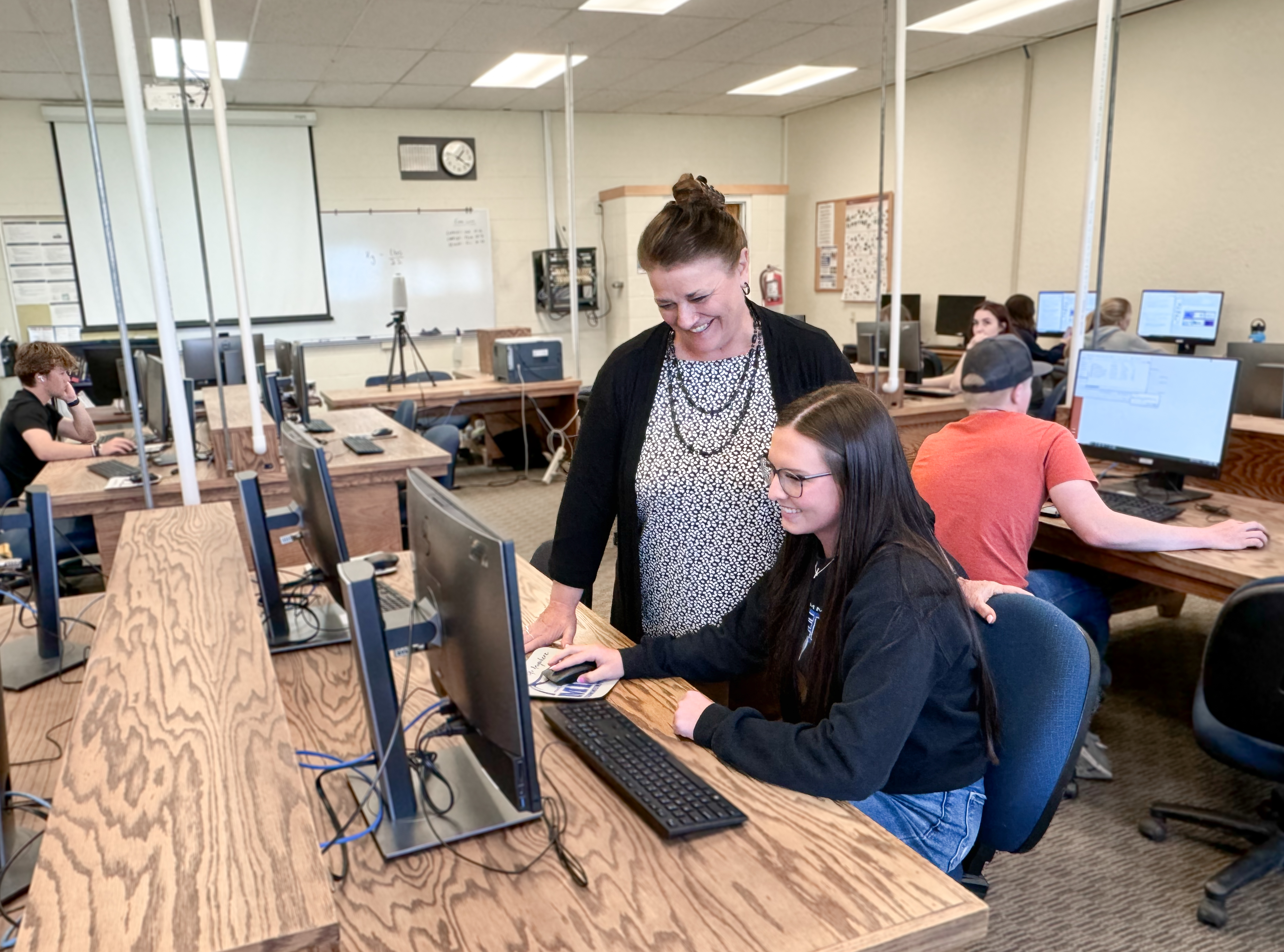 Image of student at computer